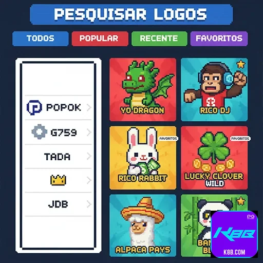 Tela do app k8b.com com login rápido no celular