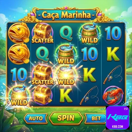 App k8b.com com promoções atuais em glassmorphism